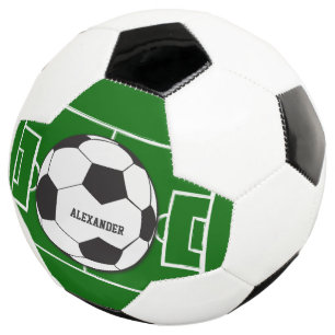 Personalisierter Fußballball und Feld Fußball