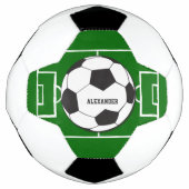 Personalisierter Fußballball und Feld Fußball (Vorderseite)