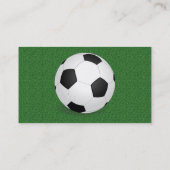 Personalisierter Fußballball Visitenkarte (Rückseite)