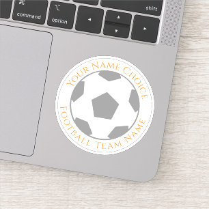 Personalisierter Fußballfan-Aufkleber mit Teamname Aufkleber