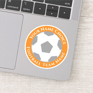 Personalisierter Fußballfan-Aufkleber mit Teamname Aufkleber