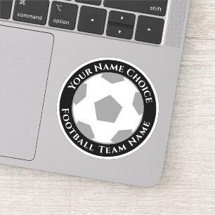 Personalisierter Fußballfan-Aufkleber mit Teamname Aufkleber