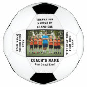 Personalisierter Fußballmannschafts-Trainer mit Fo Fußball (Vorderseite)