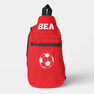 Personalisierter Fußballschuh Crossbody Bag