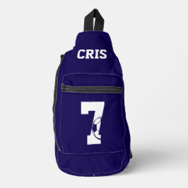 Personalisierter Fußballschuh Crossbody Bag