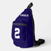 Personalisierter Fußballschuh Crossbody Bag (Rechte Ecke)