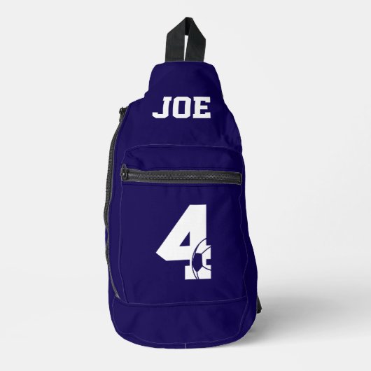 Personalisierter Fußballschuh Crossbody Bag (Vorderseite)