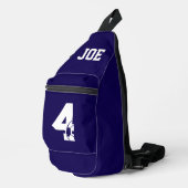 Personalisierter Fußballschuh Crossbody Bag (Rechte Ecke)