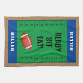 Personalisierter Fußballspiel-Party Geschirrtuch (Horizontal)