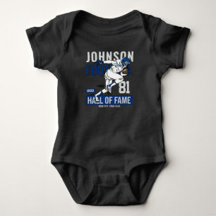 Personalisierter Fußballspieler Baby Strampler