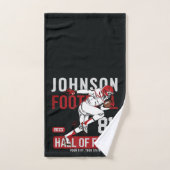 Personalisierter Fußballspieler Badhandtuch Set (Handtuch)