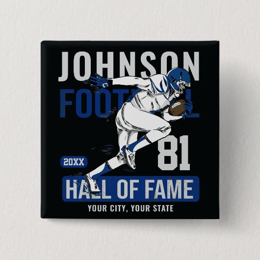 Personalisierter Fußballspieler Button (Vorderseite)