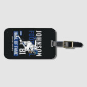 Personalisierter Fußballspieler Gepäckanhänger (Vorderseite (Horizontal))