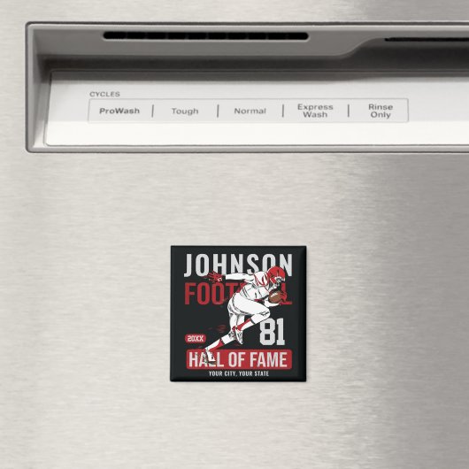 Personalisierter Fußballspieler Magnet (In Situ (Geschirrspüler))