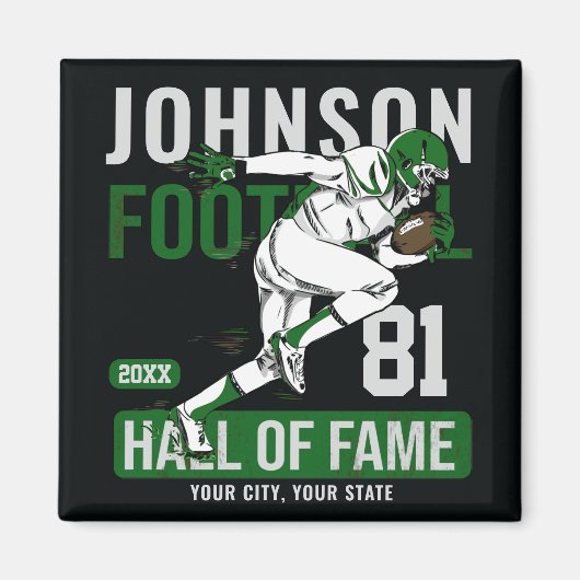 Personalisierter Fußballspieler Magnet (Vorne)