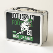 Personalisierter Fußballspieler Metall Brotdose (Rückseite)