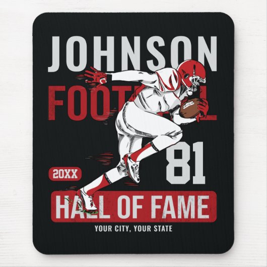 Personalisierter Fußballspieler Mousepad (Vorne)