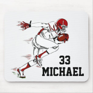 Personalisierter Fußballspieler Mousepad