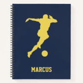 Personalisierter Fußballspieler Notizblock (Vorderseite)