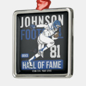 Personalisierter Fußballspieler Ornament Aus Metall (Links)