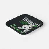 Personalisierter Fußballspieler Pappteller (Gewinkelt)