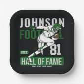 Personalisierter Fußballspieler Pappteller (Vorderseite)