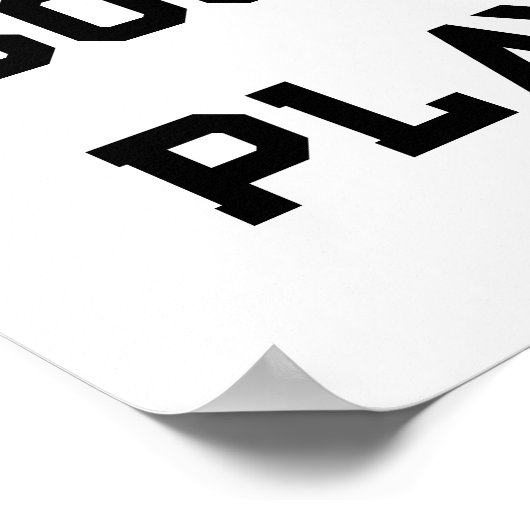 Personalisierter Fußballspieler Poster (Ecke)