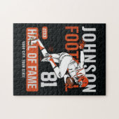 Personalisierter Fußballspieler Puzzle (Horizontal)