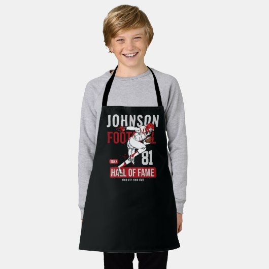 Personalisierter Fußballspieler Schürze (Getragen)