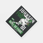 Personalisierter Fußballspieler Serviette (Ecke)