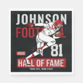 Personalisierter Fußballspieler Serviette (Vorderseite)