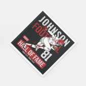 Personalisierter Fußballspieler Serviette (Ecke)