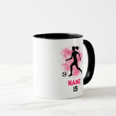 Personalisierter Fußballspieler Tasse (VorderseiteRechts)