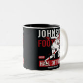 Personalisierter Fußballspieler Zweifarbige Tasse (VorderseiteRechts)