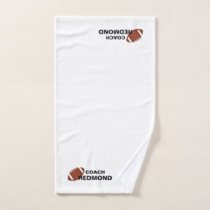 Personalisierter Fußballtrainer Handtuch