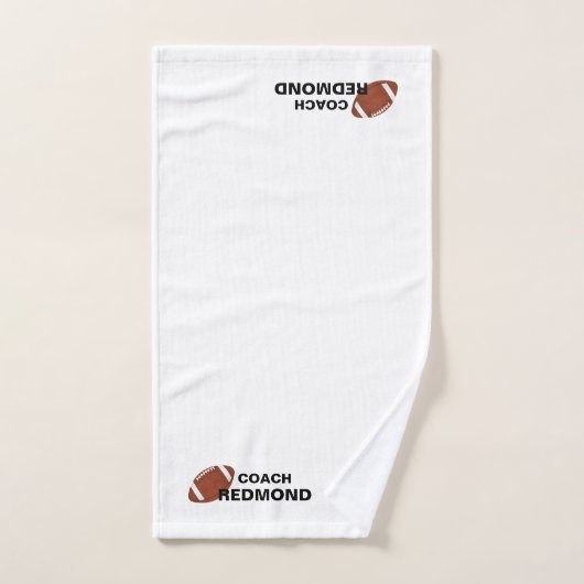 Personalisierter Fußballtrainer Handtuch (Handtuch)