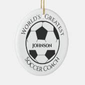 Personalisierter Fußballtrainer Keramikornament (Rechts)