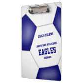 personalisierter Fußballtrainer Klemmbrett (Links)