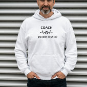 Personalisierter Fußballtrainer Typografie individ Hoodie
