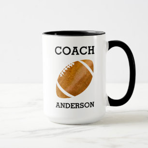 Personalisierter Fußballtrainer Vintage Männlich Tasse
