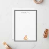 Personalisierter Fußboden Mitteilungskarte (Vorderseite/Rückseite Beispiel)