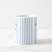 Personalisierter Future Mrs gestreifter Verlobungs Kaffeetasse (Mittel)