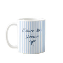Personalisierter Future Mrs gestreifter Verlobungs