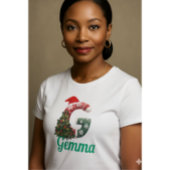 Personalisierter "G"-Weihnachtsbrief Tri-Blend Shirt