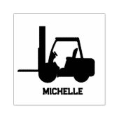 Personalisierter Gabelstapler Gummistempel (Prägung)