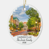 Personalisierter Gainesville-Schmuck, Individuelle Keramik Ornament (Links)