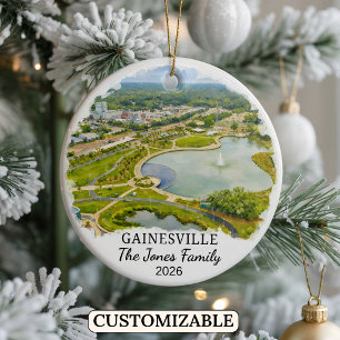 Personalisierter Gainesville-Schmuck, Individuelle Keramik Ornament