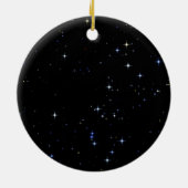 Personalisierter GalaxieUnicorn Keramik Ornament (Hinten)