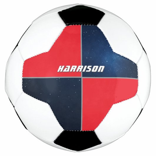 Personalisierter Galaxy-Bereich Fußball (Vorderseite)