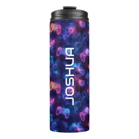 Personalisierter Gaming-Controller Cool Thermosbecher (Vorderseite)